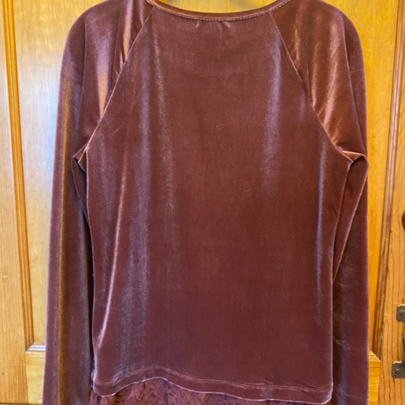 EUC Sundance Grace Velvet & Lace Tunic top - Picture 6 of 6